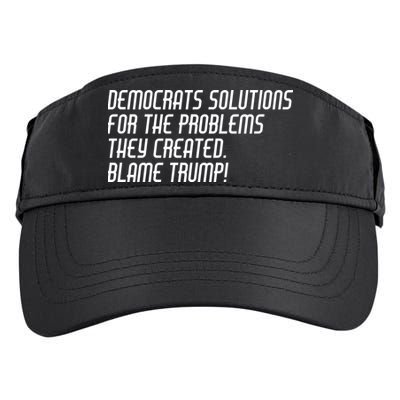 Democrat Solutions Blame Trump Adult Drive Performance Visor