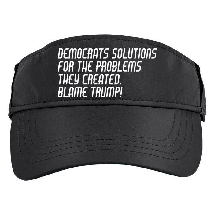 Democrat Solutions Blame Trump Adult Drive Performance Visor