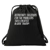 Democrat Solutions Blame Trump Drawstring Bag