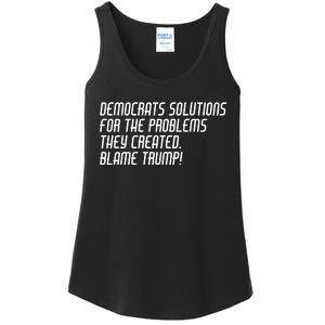 Democrat Solutions Blame Trump Ladies Essential Tank