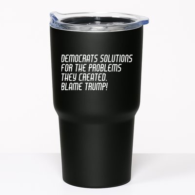Democrat Solutions Blame Trump Tumbler