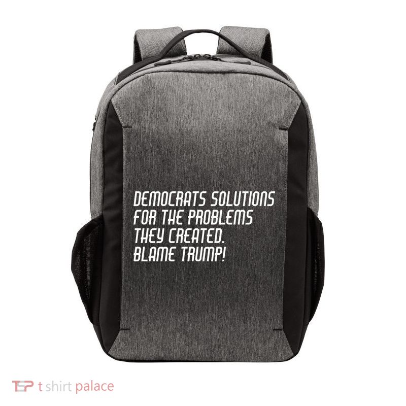 Democrat Solutions Blame Trump Vector Backpack