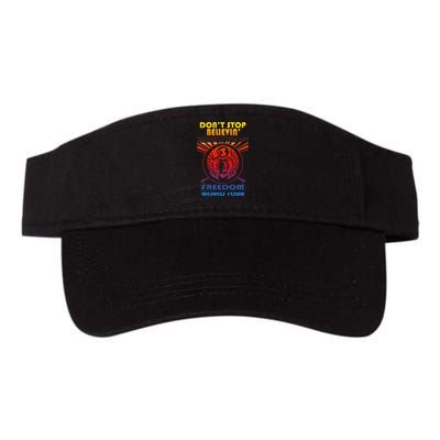 DonT Stop Believin Freedom Valucap Bio-Washed Visor