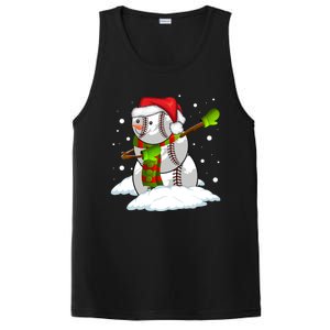 Dabbing Snow Baseball Ball Santa Claus Merry Christmas Cute Gift PosiCharge Competitor Tank