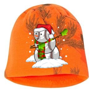 Dabbing Snow Baseball Ball Santa Claus Merry Christmas Cute Gift Kati - Camo Knit Beanie