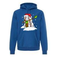 Dabbing Snow Baseball Ball Santa Claus Merry Christmas Cute Gift Premium Hoodie