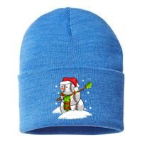 Dabbing Snow Baseball Ball Santa Claus Merry Christmas Cute Gift Sustainable Knit Beanie