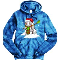 Dabbing Snow Baseball Ball Santa Claus Merry Christmas Cute Gift Tie Dye Hoodie