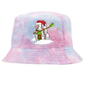 Dabbing Snow Baseball Ball Santa Claus Merry Christmas Cute Gift Tie-Dyed Bucket Hat