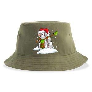 Dabbing Snow Baseball Ball Santa Claus Merry Christmas Cute Gift Sustainable Bucket Hat