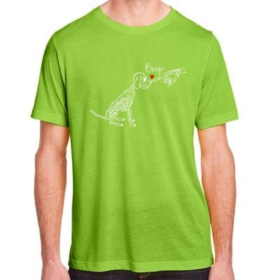 Dog Skeleton Boop Dog Funny Halloween Gift Adult ChromaSoft Performance T-Shirt