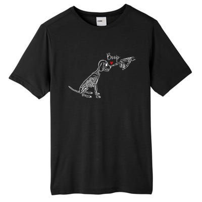 Dog Skeleton Boop Dog Funny Halloween Gift Tall Fusion ChromaSoft Performance T-Shirt