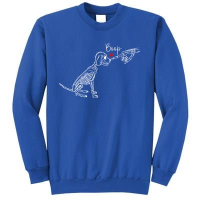 Dog Skeleton Boop Dog Funny Halloween Gift Sweatshirt