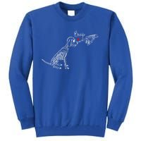 Dog Skeleton Boop Dog Funny Halloween Gift Tall Sweatshirt