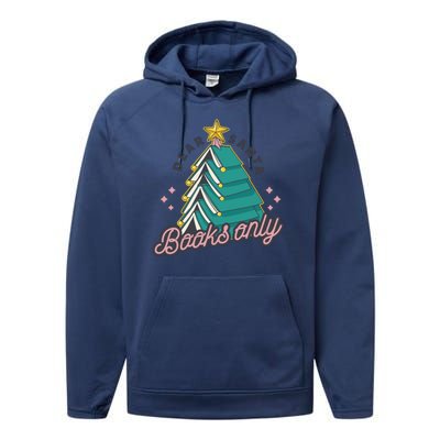 Dear Santa Books Only Performance Fleece Hoodie