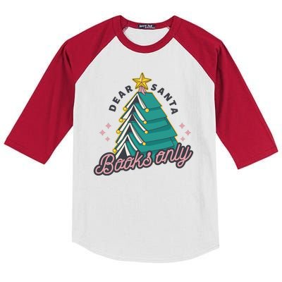 Dear Santa Books Only Kids Colorblock Raglan Jersey