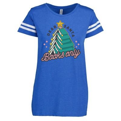 Dear Santa Books Only Enza Ladies Jersey Football T-Shirt