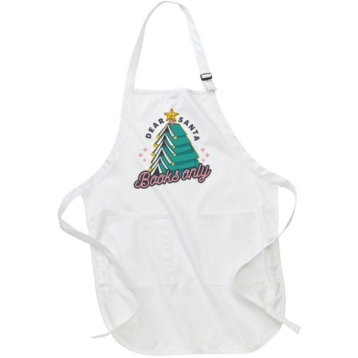 Dear Santa Books Only Full-Length Apron With Pockets