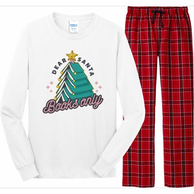 Dear Santa Books Only Long Sleeve Pajama Set