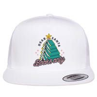 Dear Santa Books Only Flat Bill Trucker Hat