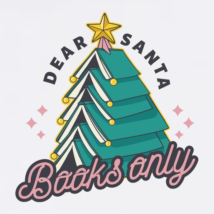 Dear Santa Books Only Flat Bill Trucker Hat