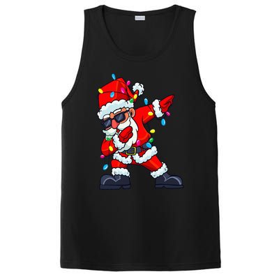 Dabbing Santa Claus Christmas Tree Lights  Dab Xmas PosiCharge Competitor Tank