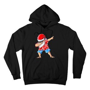 Dabbing Santa Christmas In July Hawaiian Xmas Dab Hoodie