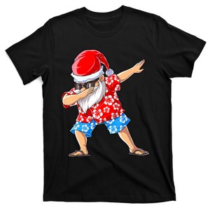 Dabbing Santa Christmas In July Hawaiian Xmas Dab T-Shirt