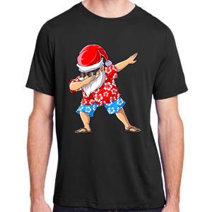 Dabbing Santa Christmas In July Hawaiian Xmas Dab Adult ChromaSoft Performance T-Shirt