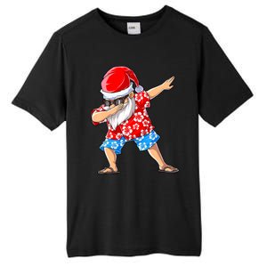 Dabbing Santa Christmas In July Hawaiian Xmas Dab Tall Fusion ChromaSoft Performance T-Shirt