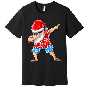 Dabbing Santa Christmas In July Hawaiian Xmas Dab Premium T-Shirt