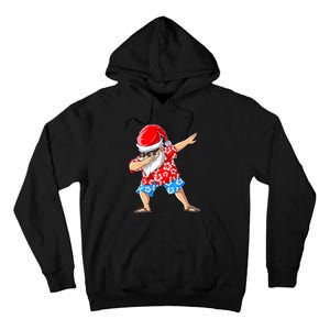 Dabbing Santa Christmas In July Hawaiian Xmas Dab Tall Hoodie