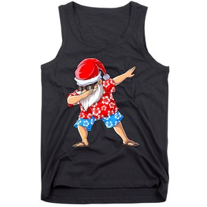 Dabbing Santa Christmas In July Hawaiian Xmas Dab Tank Top