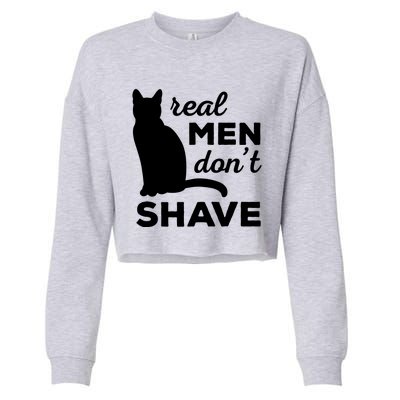 DonT Shave Cat Cropped Pullover Crew