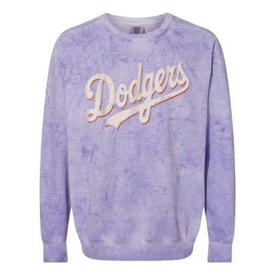 Dodgers Style Classic Colorblast Crewneck Sweatshirt