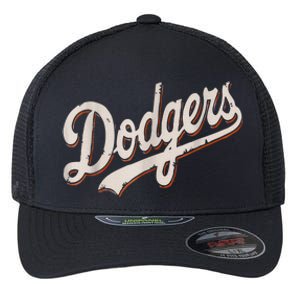 Dodgers Style Classic Flexfit Unipanel Trucker Cap