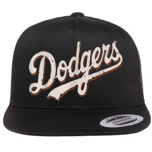 Dodgers Style Classic Flat Bill Trucker Hat