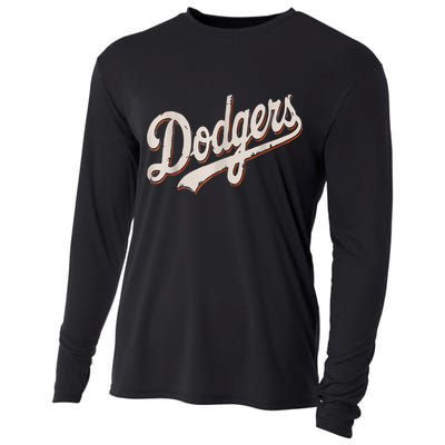 Dodgers Style Classic Cooling Performance Long Sleeve Crew