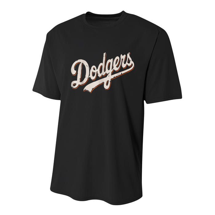 Dodgers Style Classic Youth Performance Sprint T-Shirt