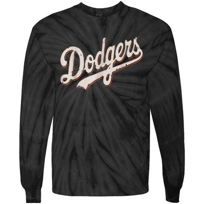 Dodgers Style Classic Tie-Dye Long Sleeve Shirt