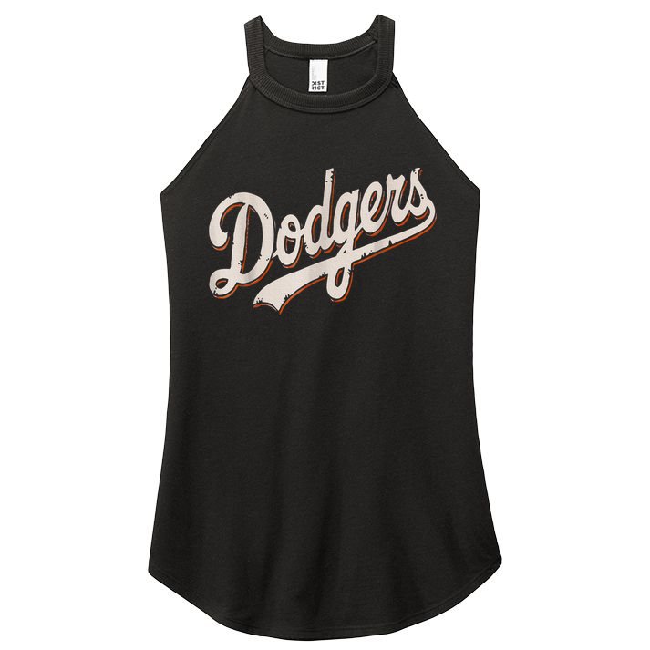 Dodgers Style Classic Women's Perfect Tri Rocker Tank