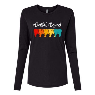 Dental Squad Costume Dental Assistant Funny Gift Womens Cotton Relaxed Long Sleeve T-Shirt