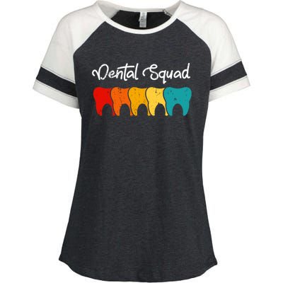 Dental Squad Costume Dental Assistant Funny Gift Enza Ladies Jersey Colorblock Tee