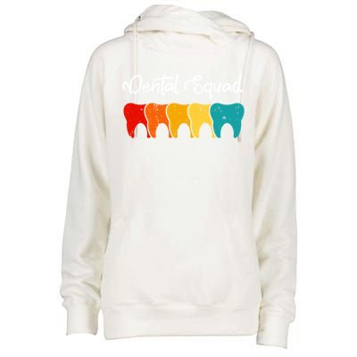 Dental Squad Costume Dental Assistant Funny Gift Womens Funnel Neck Pullover Hood