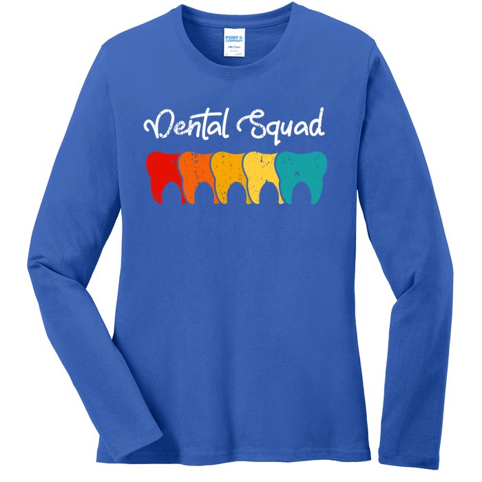 Dental Squad Costume Dental Assistant Funny Gift Ladies Long Sleeve Shirt