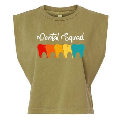 Dental Squad Costume Dental Assistant Funny Gift Garment-Dyed Women's Muscle Tee