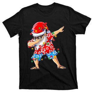 Dabbing Santa Christmas In July Hawaiian Xmas Dab T-Shirt