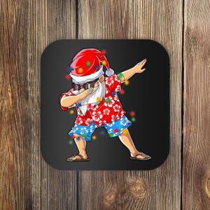 Dabbing Santa Christmas In July Hawaiian Xmas Dab Coaster