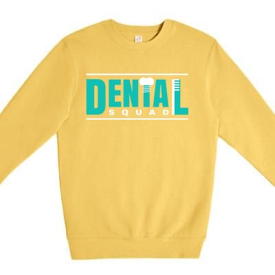 Dental Squad Costume For Dental Assistant Funny Gift Premium Crewneck Sweatshirt