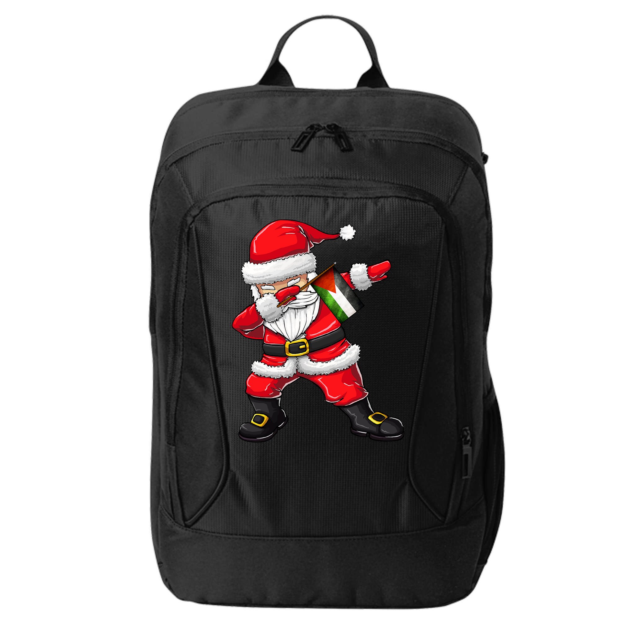 Dabbing Santa Claus From Palestine Xmas Gift City Backpack